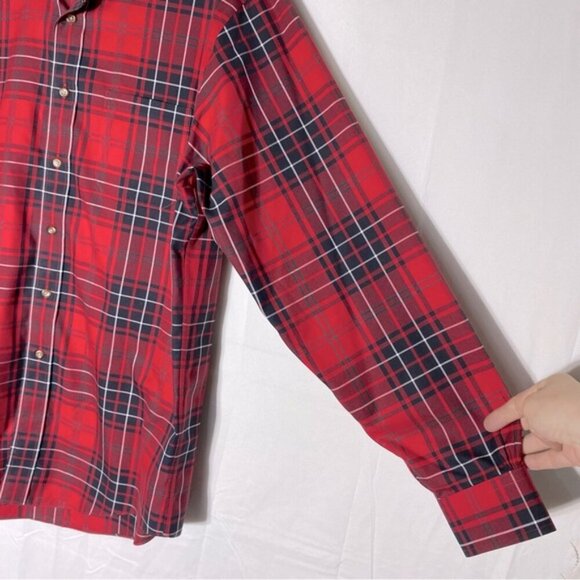 Brooks Brothers Red Black Plaid Long Sleeve Casual Button Up Shirt M - Picture 10 of 12